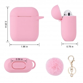 Pink Case for Women Cute Case Designed for AirPods Cover